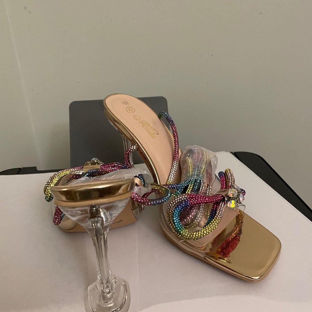 Rainbow Wrap Up Sandals
